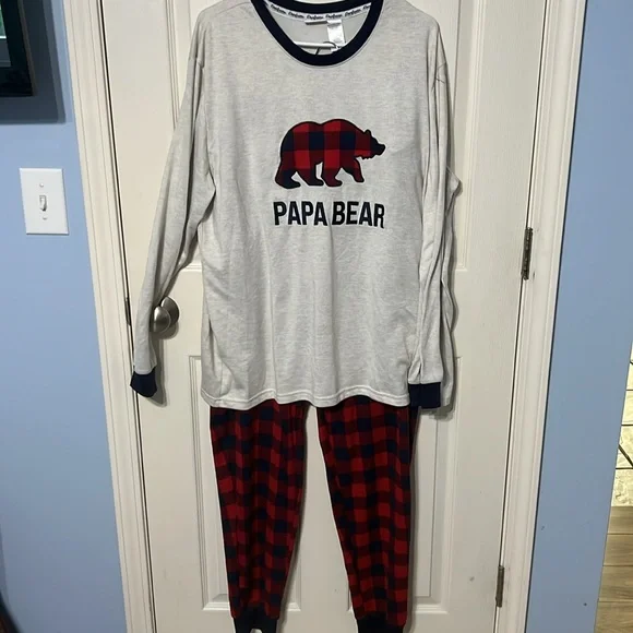 Dearfoams Papa Bear Pajamas - Picture 1 of 7